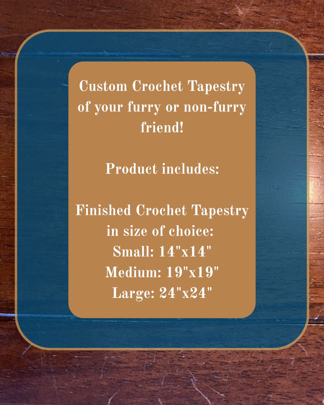Custom Pixel Pet Crochet Tapestry