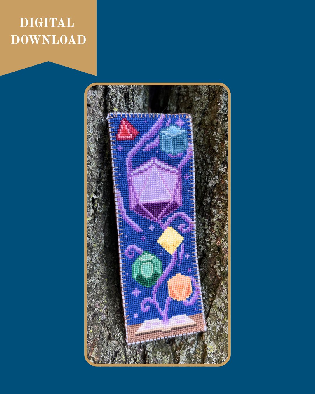 DnD Bookmark Cross Stitch Pattern